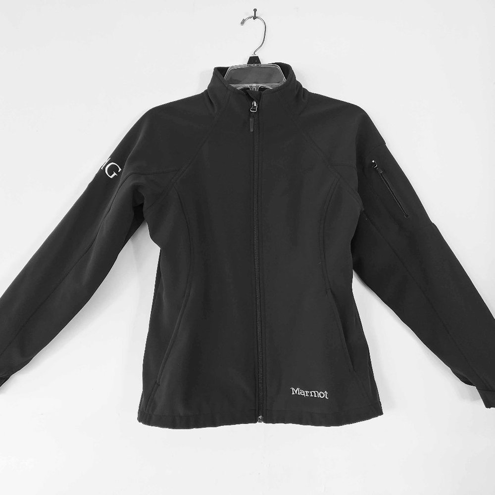 MARMOT Unisex Black Fleece Lined Windbreaker SMALL
